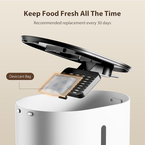 Automatic Cat Feeder WiFi with App Control, 4L Timed Dispenser R73066