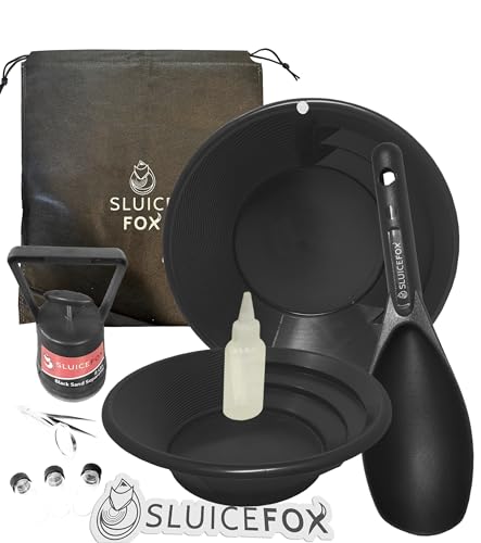 Gold panning kit with carry bag, 10-piece prospecting tools for adults and kids G88242