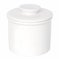 Classic Ceramic Butter Dish, French Butter Keeper with Lid for Countertop, Butter Crock for spreadable butter | Soft butter (white)