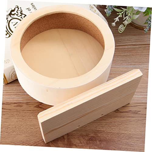 Wooden Hamster Wheel Exercise Toy for Small Pets E5864