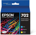 EPSON 702 DURABrite Ultra Ink Standard Capacity Color Combo Pack (T702520-S) Works with WorkForce Pro WF-3720, WF-3730, WF-3733