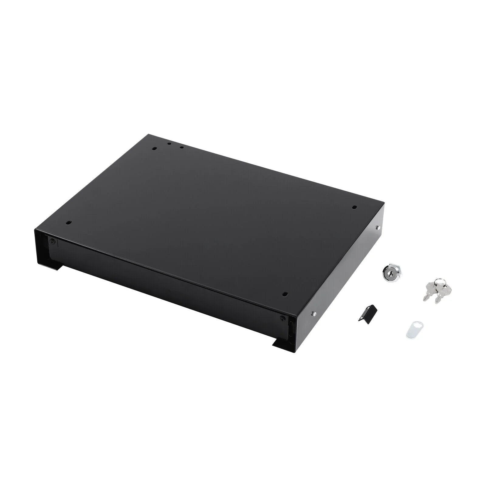 Under Desk Mounted Iron Drawer Storage with Keys E4804
