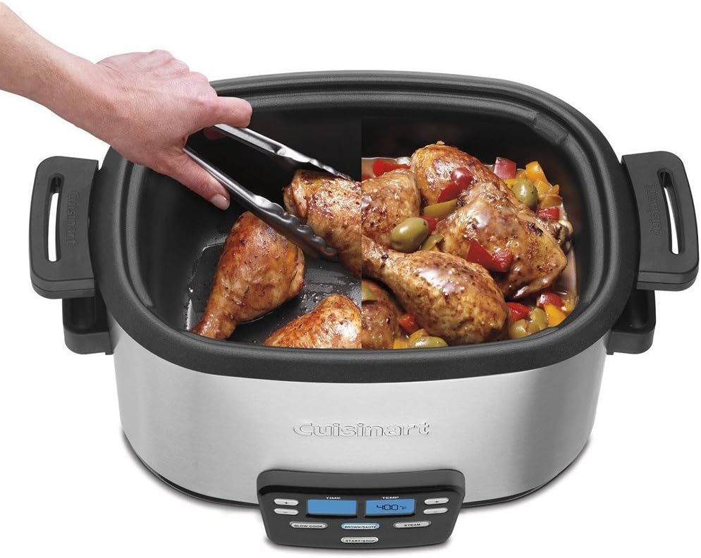 3-in-1 Multi-Cooker, Slow Cooker, Steamer E401474