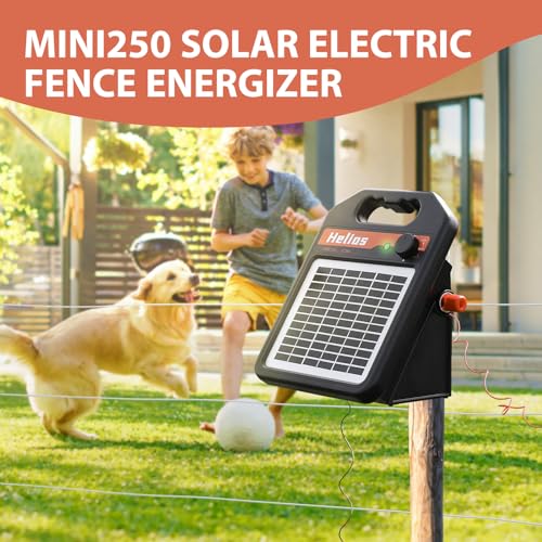 Solar Electric Fence Charger for Livestock, 0.25 Joule P470