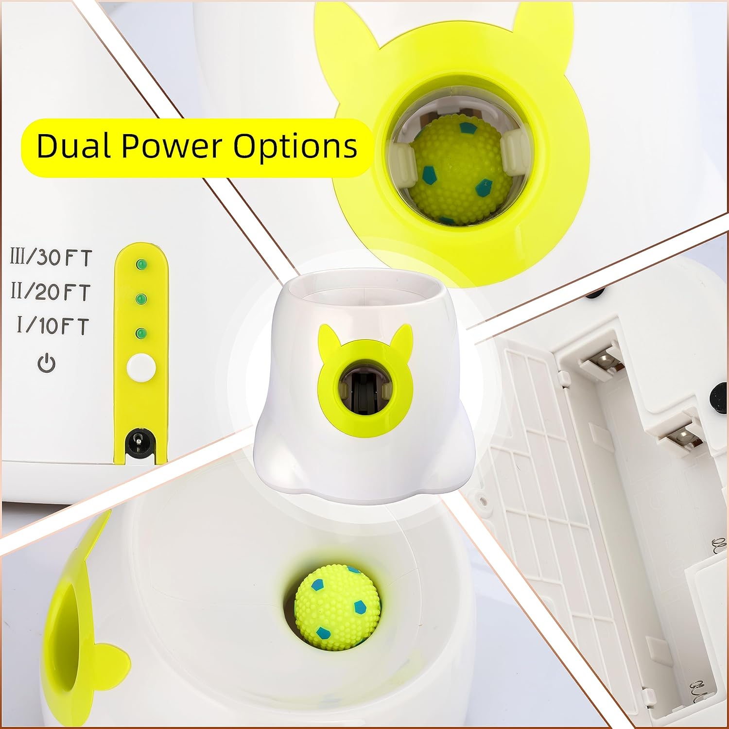 Automatic Dog Ball Thrower for Small to Medium Dogs with 6 Balls I656