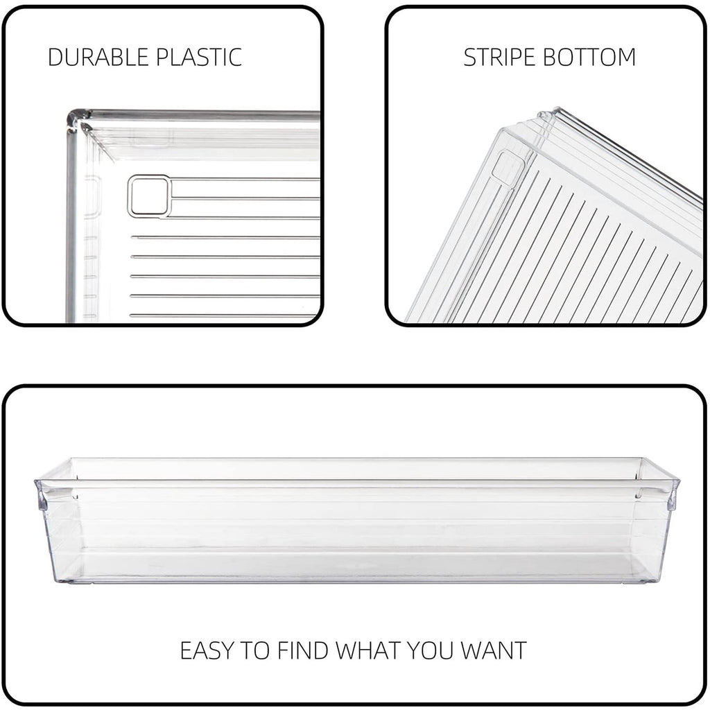 Plastic Drawer Organizer Tray for Vanity Cabinet, Set of 8 P4120