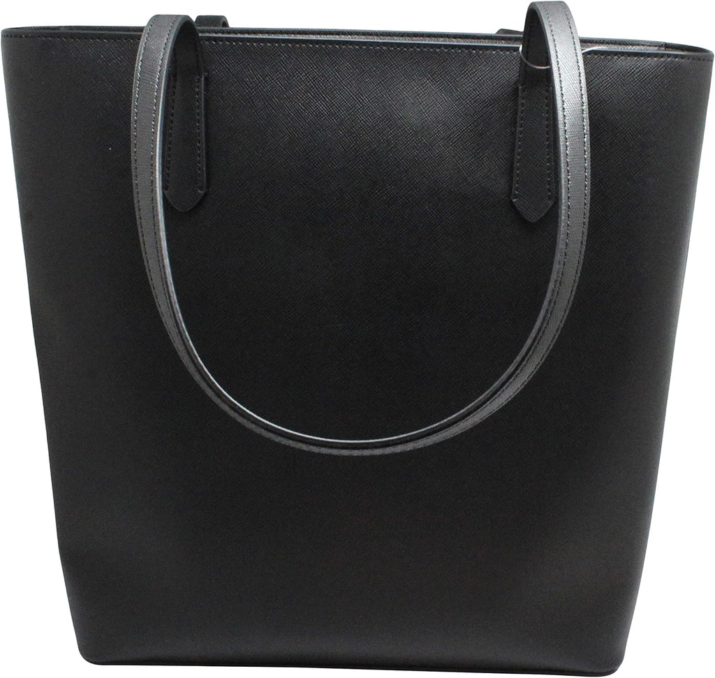 Leather Tote Bag (Black) D7862