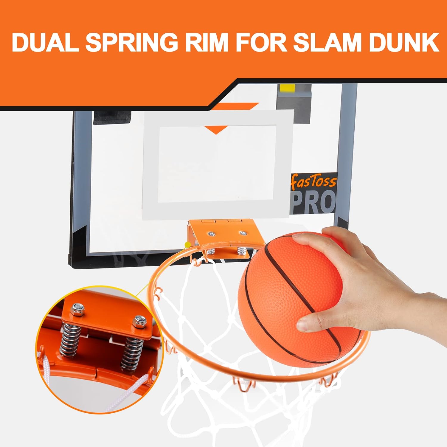 Mini Basketball Hoop Indoor for Door Wall with Accessories T7814