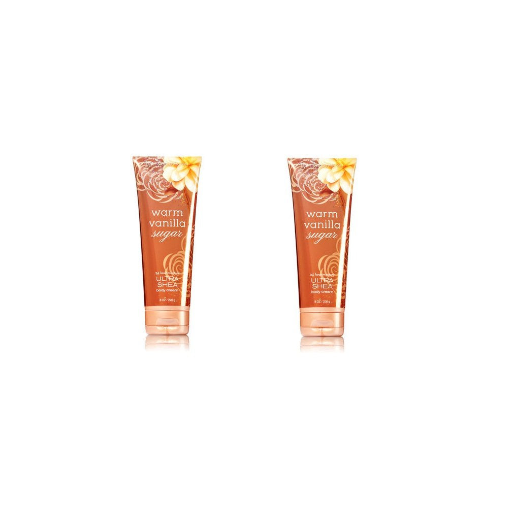 2PK Bath & Body Works Warm Vanilla Sugar Ultra Shea Body Cream