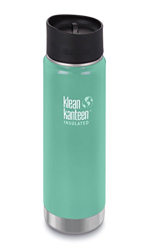 Klean Kanteen Wide Double Wall Vacuum Insulated Stainless Steel Coffee Mug with Leak Proof Café Cap 2.0