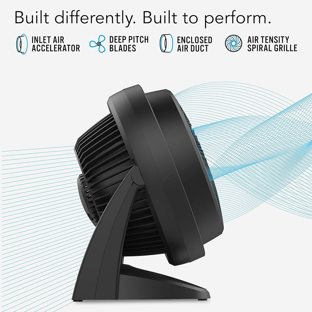 Whole Room Air Circulator Fan with 3 Speeds, Black O2436