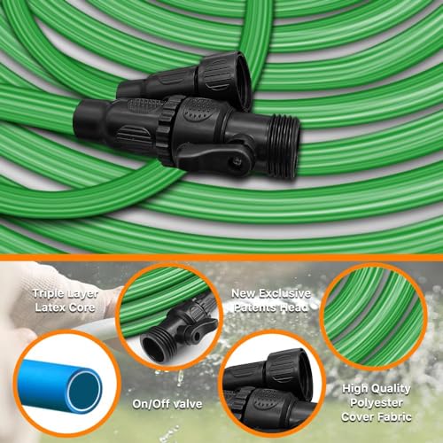 75ft Garden Hose with Triple Layer Latex Core and Fabric Protection S3967