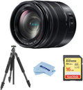 Panasonic Lumix G Vario 14-140mm Telephoto Zoom Lens with F3.5-5.6 II ASPH, Mirrorless Micro Four Thirds, Power O.I.S. - H-FSA14140 (Upgraded) Bundle with Slik Sprint Pro II Tripod, 16GB SD Card