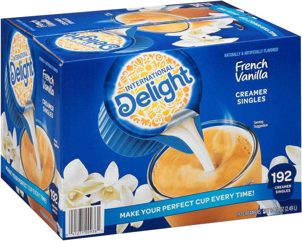 International Delight French Vanilla, 192 Count Single-Serve Coffee Creamers, Special Value 1 Pack