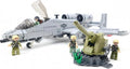 General Jim's A-10 Military Brick Building Set US Air Force Military Fighter Jet Warthog Plane