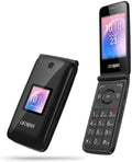 Alcatel GO FLIP 4044 4G LTE (Unlocked for All Carriers) Flip Phone for Seniors Big Buttons Easy to Use - Black