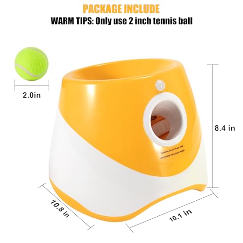 Automatic Ball Launcher for Dogs, Indoor Outdoor, 3 Speed, Small Medium Dogs B599856