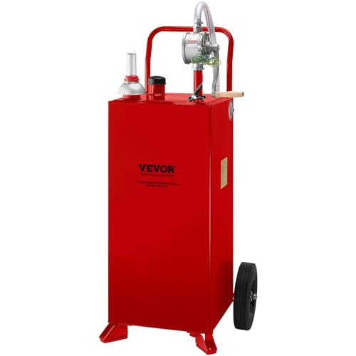 Fuel Caddy 30 Gallon with Wheels and Manual Transfer Pump U8037