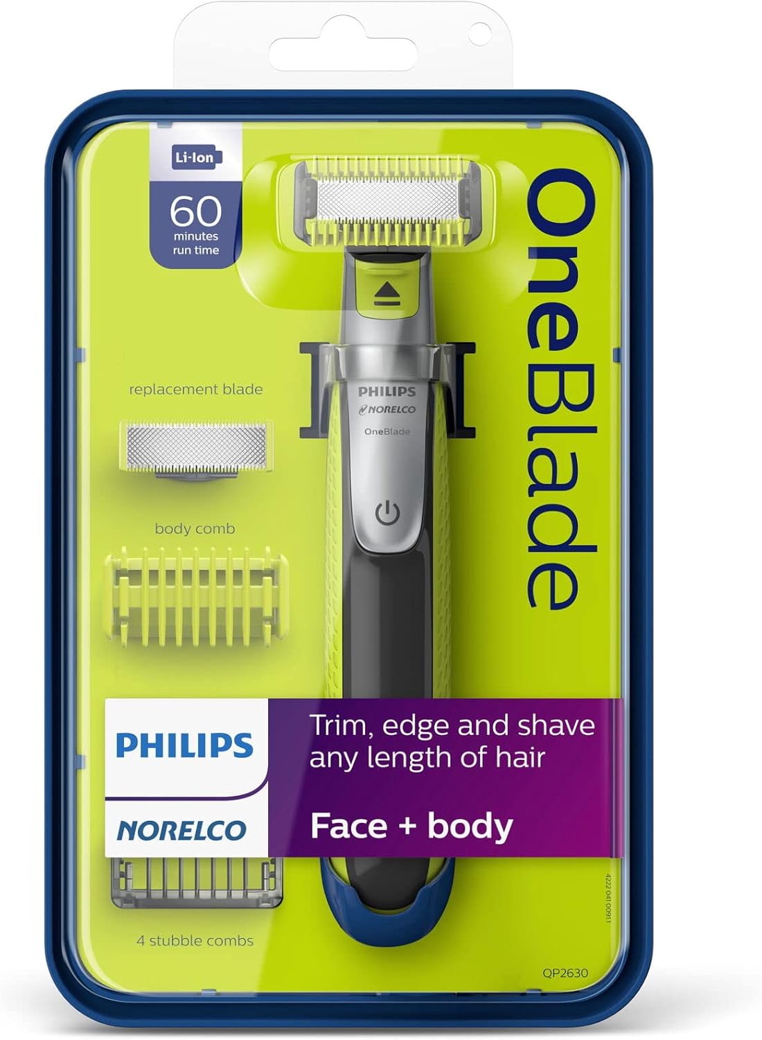 Philips OneBlade Face + Body, Hybrid Electric Trimmer and Shaver, Smoocu Case for Philips Oneblade QP2630