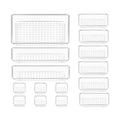 15PCS Clear Plastic Drawer Organizer Set 4-Size Versatile Bathroom and Vanity Trays Storage Bins
