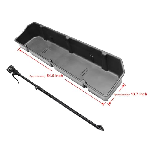 Truck Bed Storage Cargo Organizer with Adjustable Bar W12428