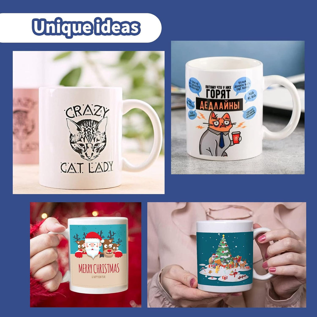 Auto Tumbler Heat Press Machine with 12 Sublimation Mugs 11 oz B5820