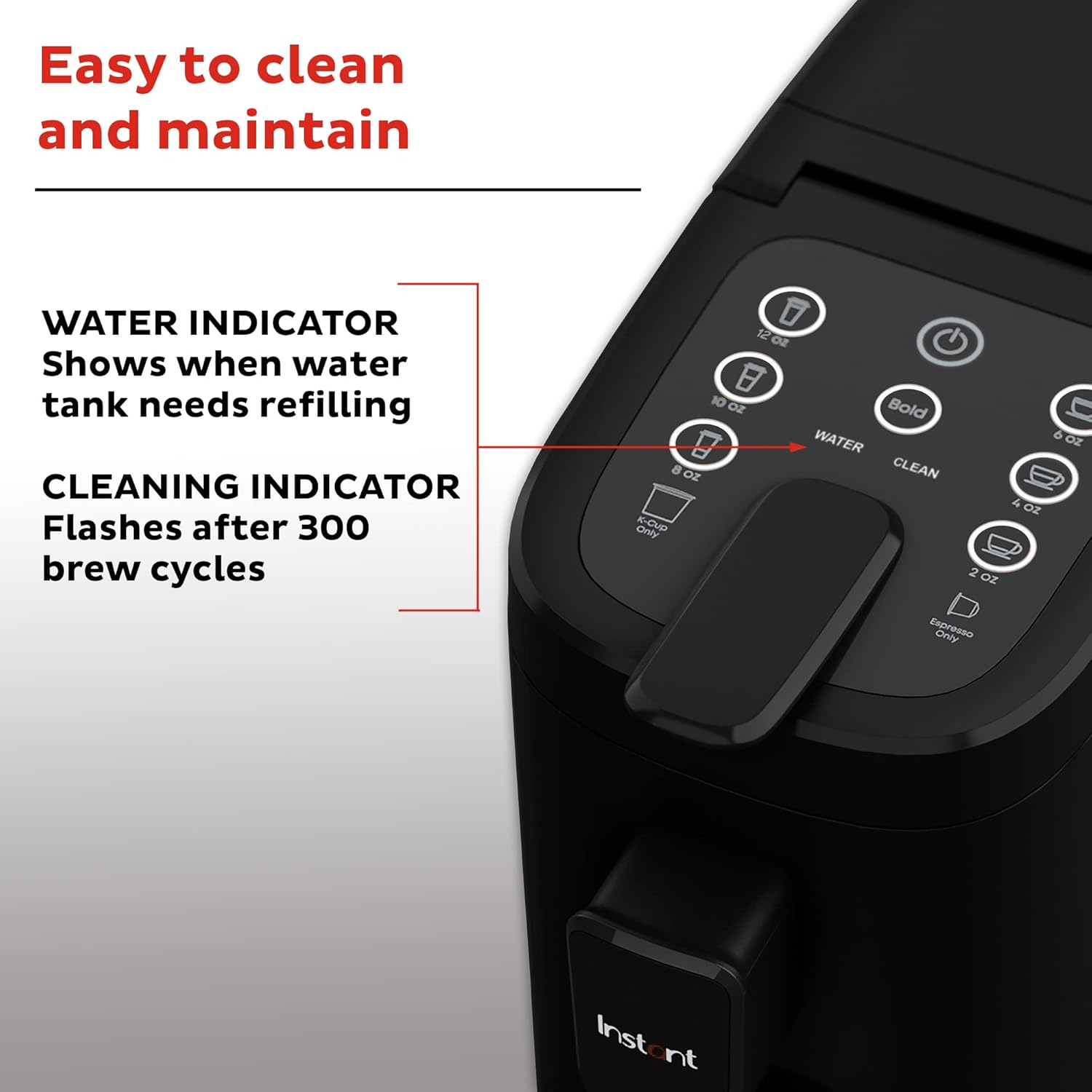 Espresso, K-Cup Pod and Ground Coffee Maker with Reusable Pod, 2 to 12oz Brew Sizes M285