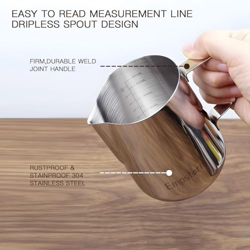 Espresso Machine with Milk Frother, Compact for Cappuccino and Latte U78776