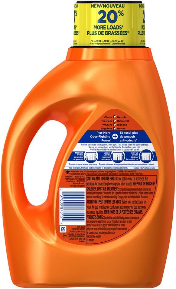 Liquid Laundry Detergent, Active Fresh, 46 oz D918091