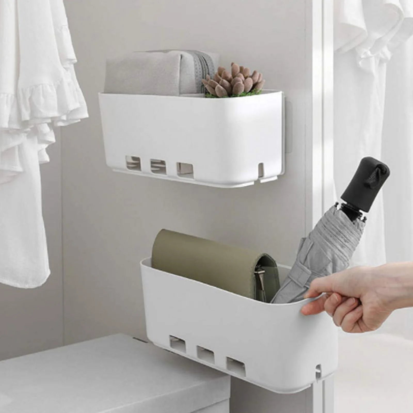 Pull-Out Closet Shelf, Kitchen Storage Basket Organizer S382456