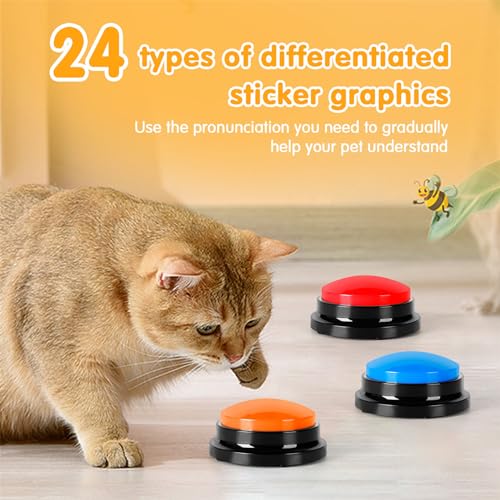 Dog Buttons for Communication, 30 Second Record & Clear Playback, Training Your Dog or Cat to Talk M5370