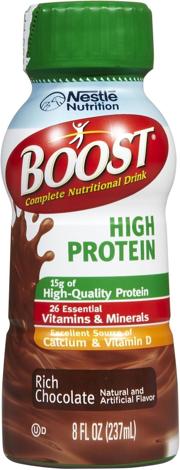 Boost Complete High Protein Nutritional Drink, Rich Chocolate, 8.01 Fl Oz (Pack of 1)