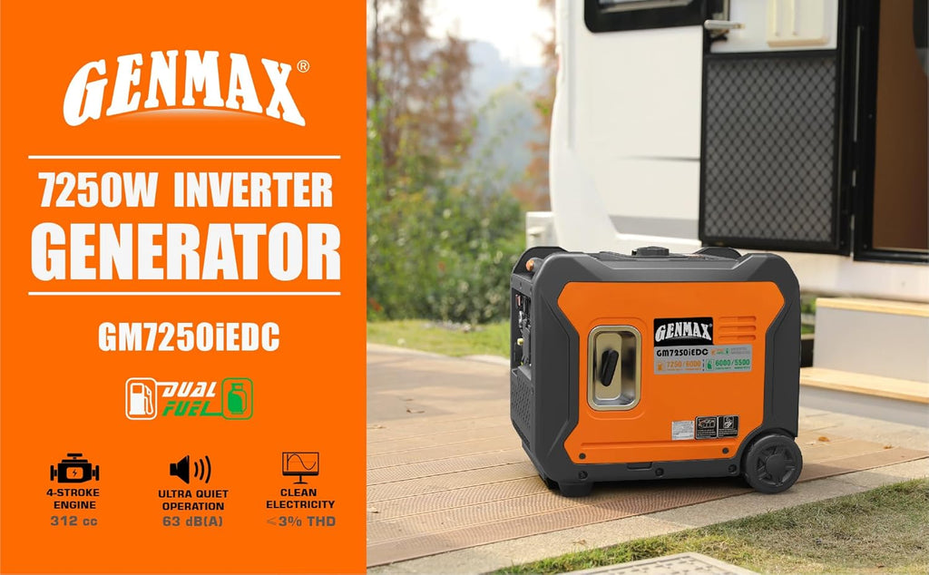 Portable Generator 7250W Dual Fuel Quiet Remote Electric Start Y357547