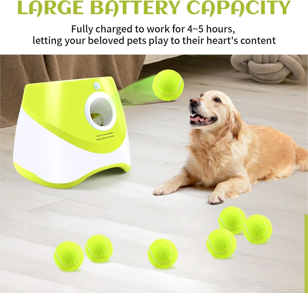 Automatic Dog Ball Launcher, 10-30ft Throw Distance, for Small to Medium Dogs I256438