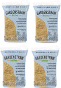 GardenStraw Mini, 0.5 cu ft (4 Pk) All-Natural Mulch for Vibrant Gardens, Vegetables, Lawn Seeding - Water-Conserving, Sustainably Sourced Weed-Suppressing Wheat Straw, Thoroughly Clean