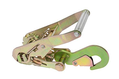 2"x144" Car Tie Down Straps with Ratchet Snap Hooks & Tire Straps, 3,333 LBS WLL Y33002