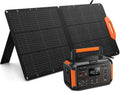 GRECELL Portable Solar Generator 500W with Solar Panel 100W, Portable Power Station 500W AC Outlet, Portable Solar Panel 21.5V 5.5A for Home Use Outdoor Camping Backup Emergency