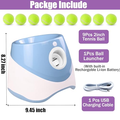 Automatic Dog Ball Thrower Launcher with 10-30ft Distance L458066