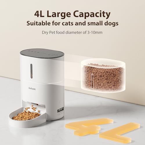 Automatic Cat Feeder WiFi with App Control, 4L Timed Dispenser R73066