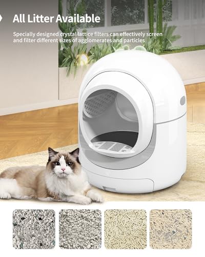 Automatic Self-Cleaning Cat Litter Box, Extra Large with App Control W836285