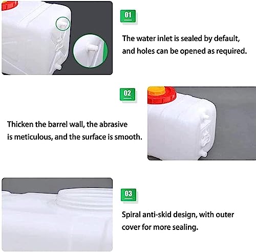 Rain Barrel with Faucet 200L Food-Grade Plastic Water Storage Container X155616
