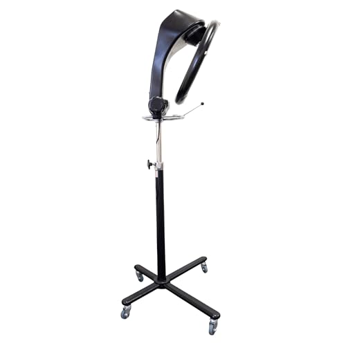 Infrared Hair Color Processor with Rolling Base - Adjustable Standing Hair Dryer for Salon Use S19669