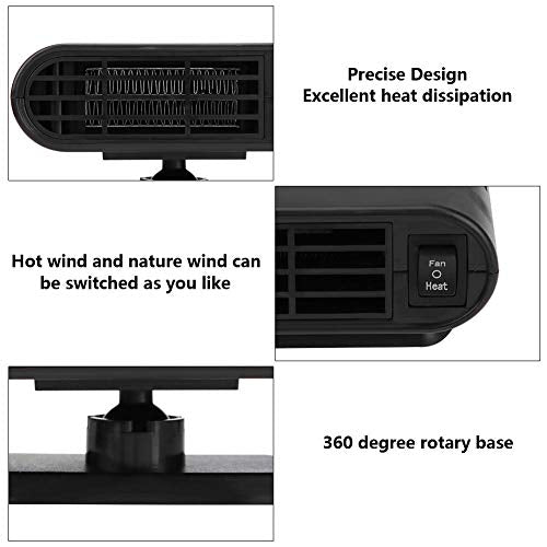 12V Car Window Demister Heater Defroster F255