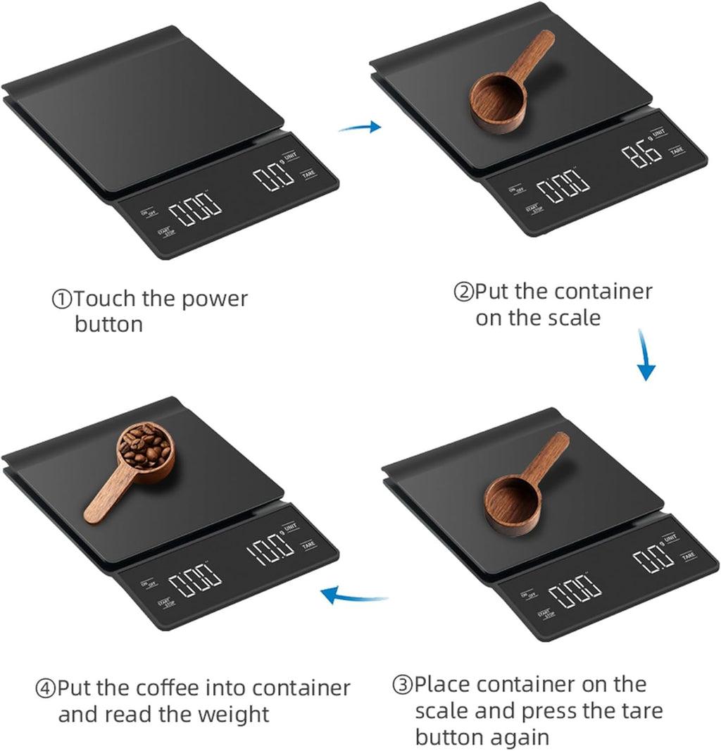 Coffee Scale with Timer for Pour Over N98692