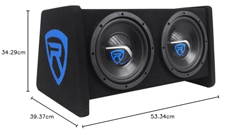 1000W Dual 10" Car Subwoofer Enclosure with Amp Kit F1821