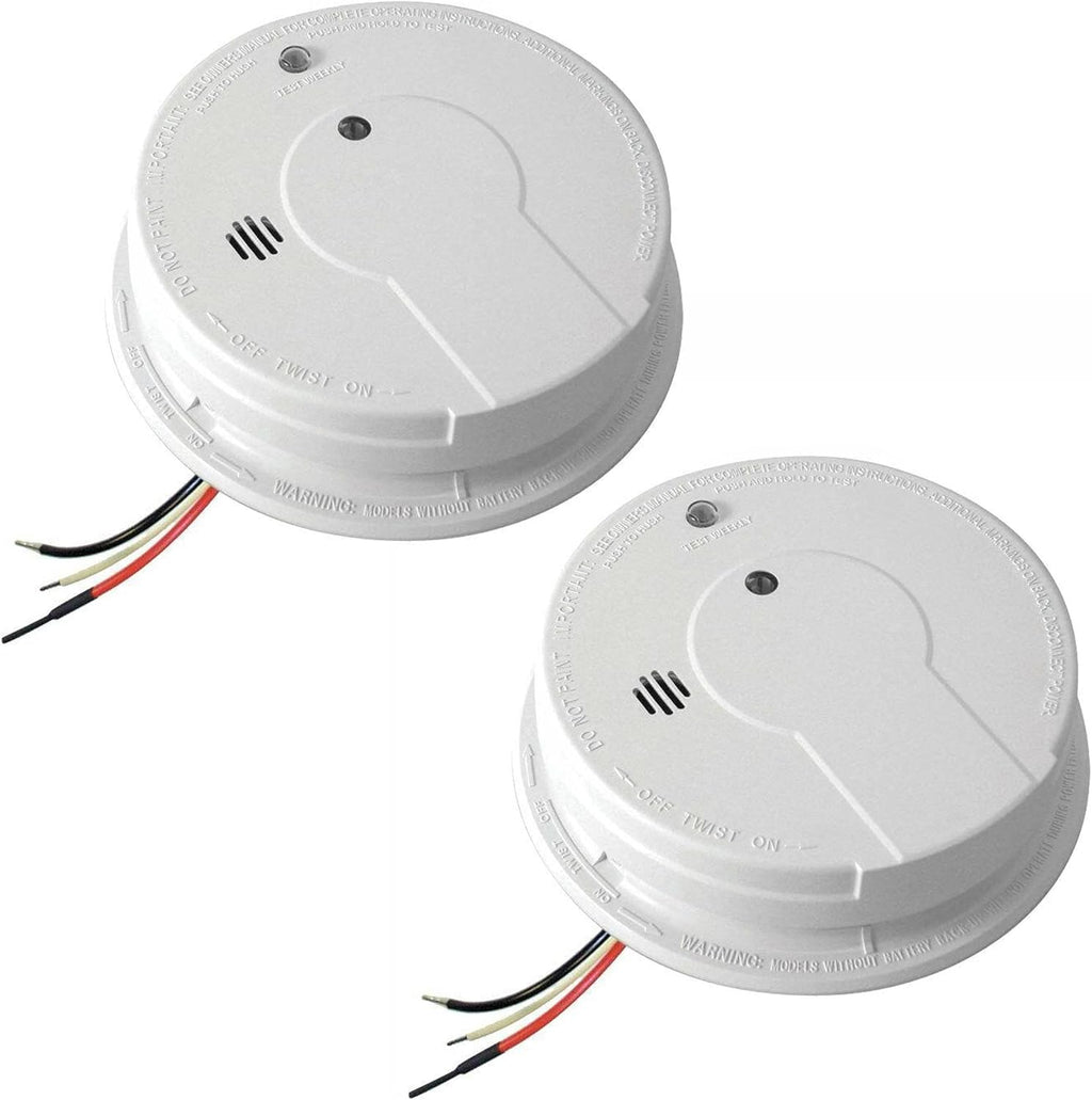 Fire Extinguisher and Smoke Detector Bundle with Dry Chemical Extinguisher and Battery Backup S3492