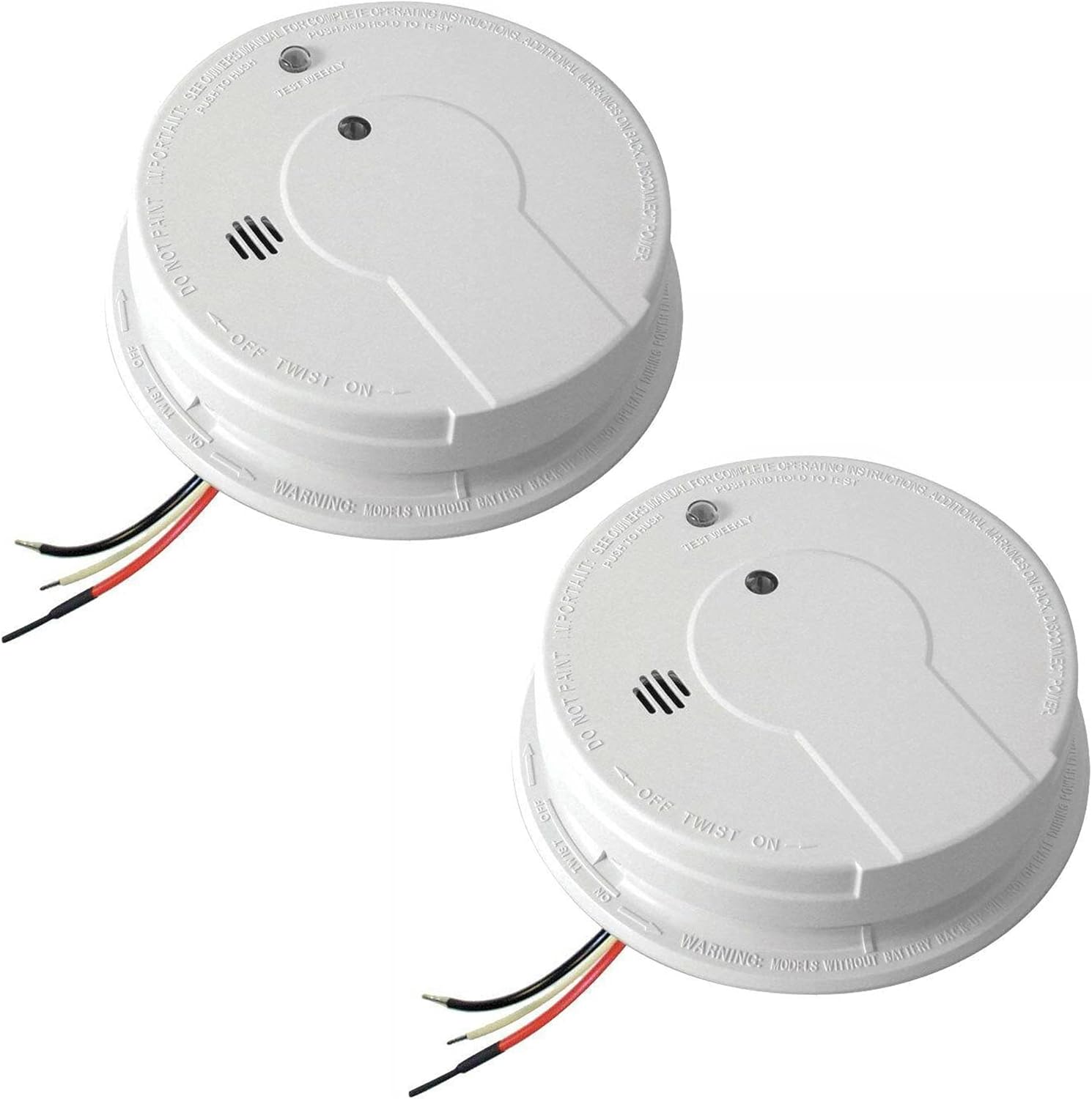 Fire Extinguisher and Smoke Detector Bundle with Dry Chemical Extinguisher and Battery Backup S3492