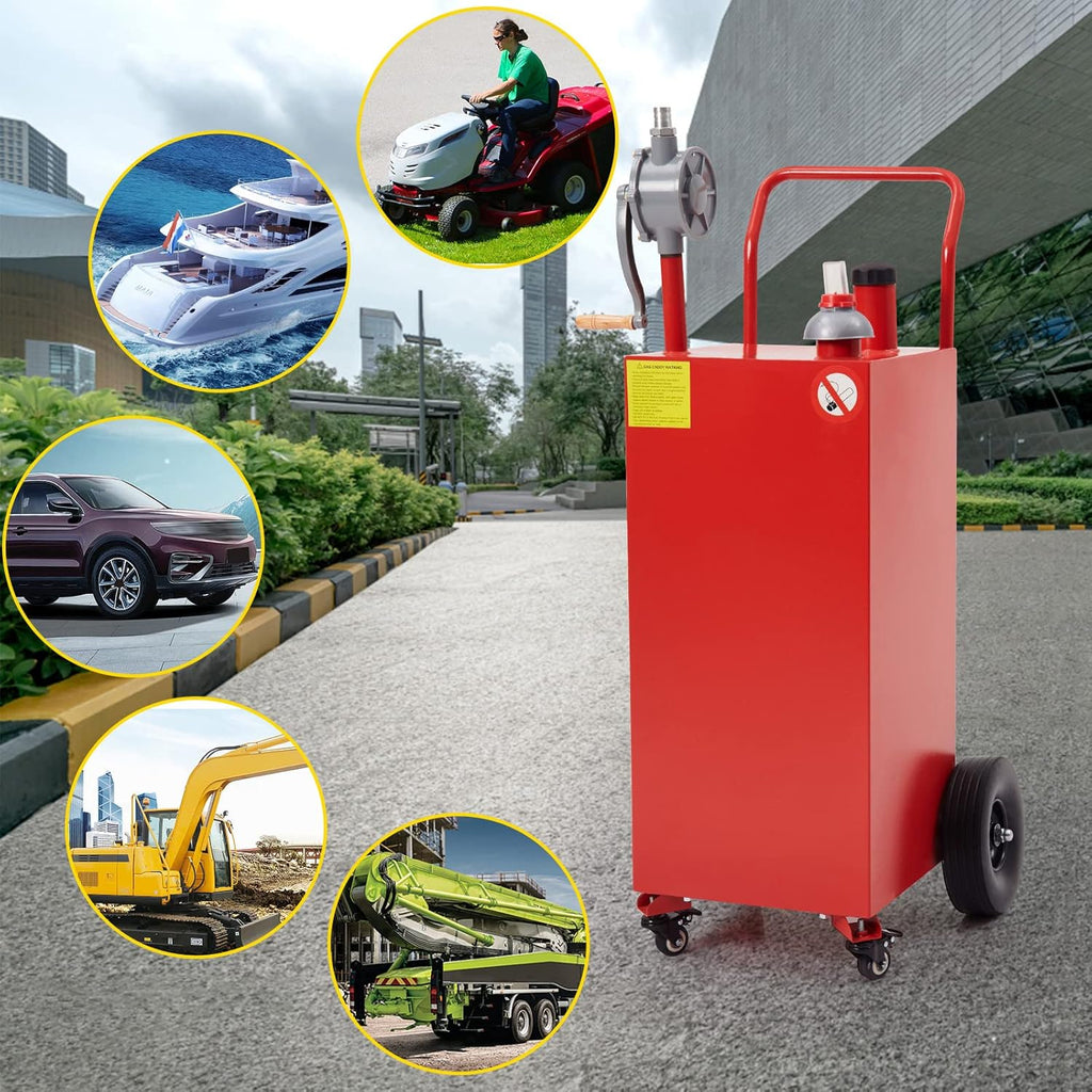 Portable 30 Gallon Gas Caddy with Pump L970493