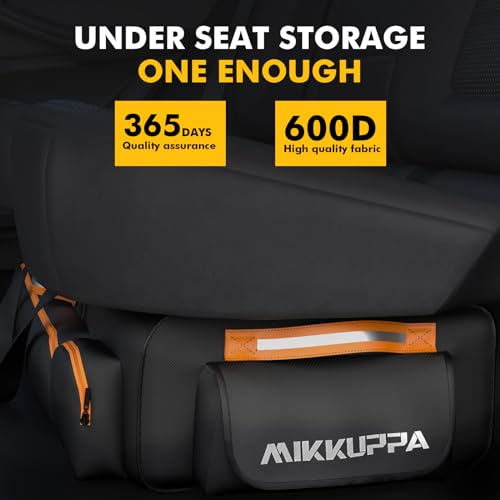 Under Seat Storage Bag with Detachable Dividers for Full Size Trucks, Black C69738