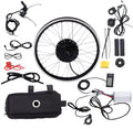 Electric Bike Conversion Kit 36V 350W Front Wheel Powerful Hub Motor E-Bike Conversion Kit with LCD Display Controller Ebike Kit